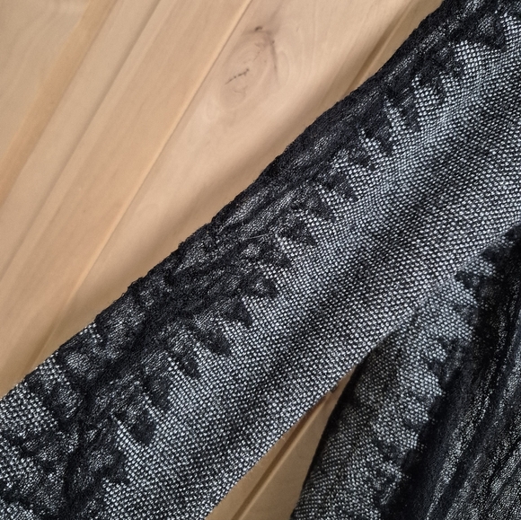 Pier Antonio Gaspari alpaca blend Elegant Sheer Black Mesh Knit Women's Sweater - Picture 6 of 13